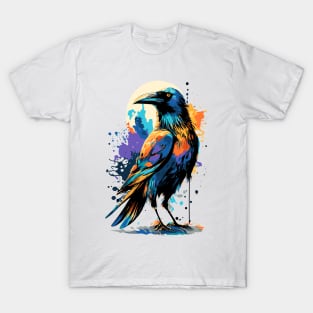 Black Crow Raven - Mystic Crow - I Love Ravens T-Shirt